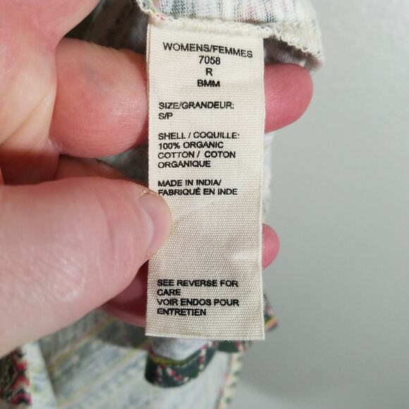 Woolrich Tank Top Tribal Print Lace Detail Size Small - Picture 5 of 12